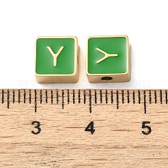 304 Stainless Steel Enamel Beads&nbsp;STAS-L022-293G-Y