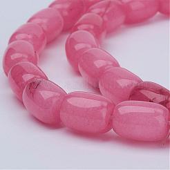 Barrel Shaped Gemstone Natural Rhodochrosite Stone Beads Strands&nbsp;G-S114-10