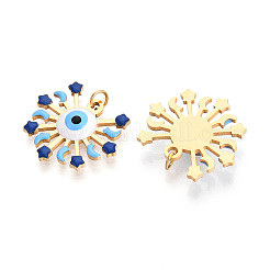 304 Stainless Steel Enamel Pendants&nbsp;STAS-N115-19B-G