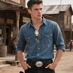 Cowboy Western Alloy Horseshoes & Letter Pendant Bolo Tie Necklaces&nbsp;NJEW-WH20014-02H