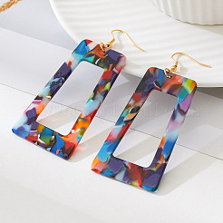 Rectangle Iron Alloy Dangle Earrings&nbsp;FS-WG484F5-01