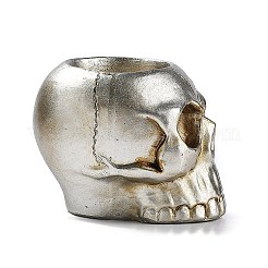 Halloween Skull Resin Candle Holders&nbsp;DJEW-R009-01