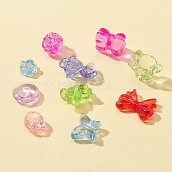 150G 10 Style Transparent Acrylic Beads&nbsp;TACR-FS0001-31