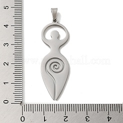 Non-Tarnish 304 Stainless Steel Pendants&nbsp;STAS-O005-06P