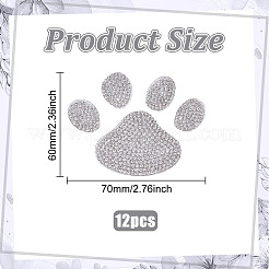 12 Bags Footprint Hotfix Rhinestone&nbsp;PATC-ME0001-45