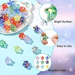 UV Plating Transparent Acrylic Beads&nbsp;OACR-CJC0001-27