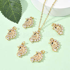 SHEGRACE Brass Cubic Zirconia Pendants&nbsp;XGRQ3K329-567G