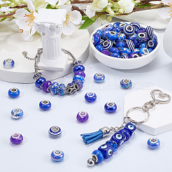 100Pcs 10 Styles Resin European Beads&nbsp;RPDL-SP0001-08