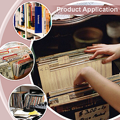 Wood Vinyl Record Divider&nbsp;AJEW-WH0678-14