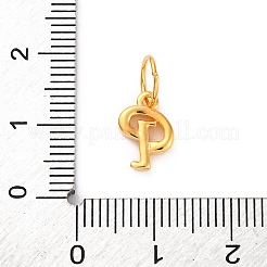 925 Sterling Silver Letter Charms with Jump Rings&nbsp;LS-STER-R008-01G-P