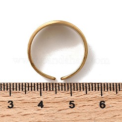 304 Stainless Steel Cuff Open Rings&nbsp;RJEW-F199-02A-G