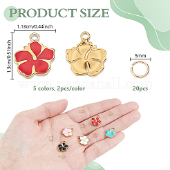 304 Stainless Steel Enamel Pendants&nbsp;STAS-GA0002-31