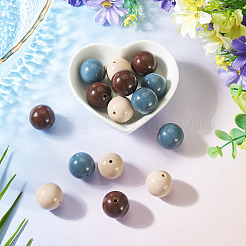 15Pcs 3 Colors Opaque Acrylic Beads&nbsp;SACR-TADJ0001-04