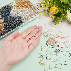 2061Pcs 9 Styles Glass Bugle Beads&nbsp;SEED-PH0002-06