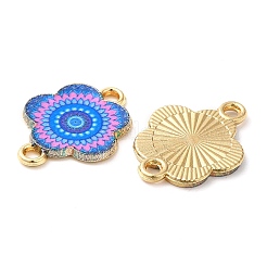 Printed Alloy Enamel Connector Charms&nbsp;ENAM-CJC0020-28F