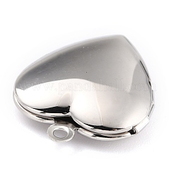 Non-Tarnish 316 Stainless Steel Locket Pendants&nbsp;STAS-L258-004C-P