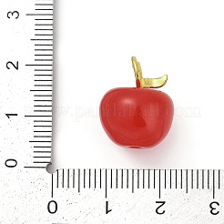 Enamel Plastic Pendants&nbsp;KK-G526-21G-01