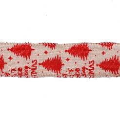 Polyester Imitation Linen Wrapping Ribbon&nbsp;DIY-P012-06A