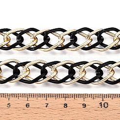 Aluminium Two Tone Rhombus Link Chains&nbsp;CHA-N004-05EBG