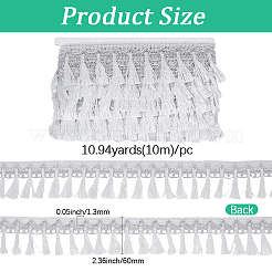 Polyester Tassel Lace Trim Ribbons&nbsp;OCOR-WH20018-67B