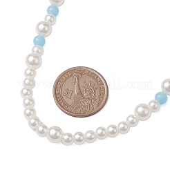 Acrylic Pearl & Luminous Beaded Necklaces for Women&nbsp;NJEW-JN04909