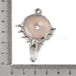 Natural & Synthetic Mixed Gemstone Big Pendants&nbsp;G-G466-02P