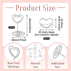 30Pcs 2 Styles Iron Name Card Holder&nbsp;ODIS-TA0001-09