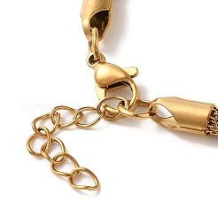 Ion Plating(IP) 304 Stainless Steel Mesh Chain Bracelets&nbsp;BJEW-L673-025G
