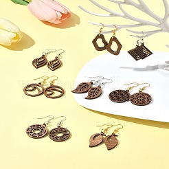 DIY Leaf Dangle Earring Making Kits&nbsp;DIY-FS0008-63B
