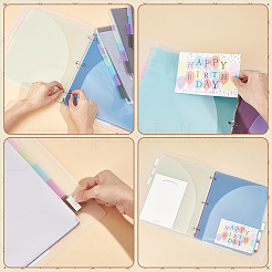 Plastic Notebook Index Divider Sheets&nbsp;FIND-WH0173-387