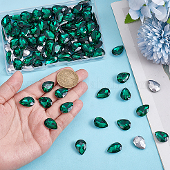 110Pcs Pointed Back Glass Rhinestone Cabochons&nbsp;RGLA-HY0001-05B