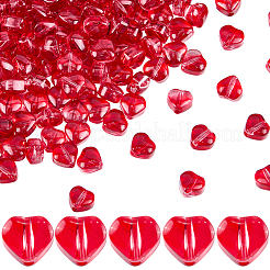 300Pcs Transparent Spray Painted Glass Beads&nbsp;GLAA-SP0001-48