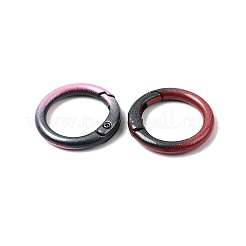 Spray Paint Alloy Spring Gate Rings&nbsp;FIND-C086-03A
