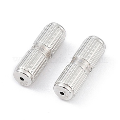 Anti-Tarnish Rhodium Plated 925 Sterling Silver Screw Clasps&nbsp;STER-K173-09P