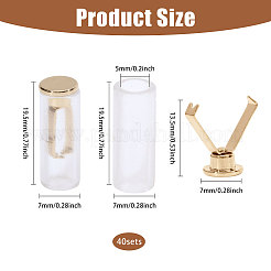 40 Sets Zinc Alloy with Resin Cord Ends&nbsp;FIND-CA0010-66G