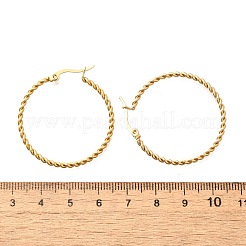 201 Stainless Steel Hoop Earrings&nbsp;LS-EJEW-Q026-13G-A