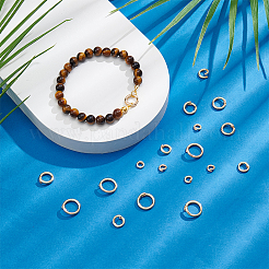 20Pcs 4 Styles Brass Open Jump Rings&nbsp;KK-UN0006-08