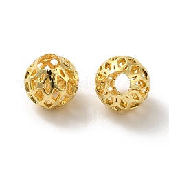 Brass Hollow Spacer Beads&nbsp;KK-P249-03D-G