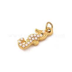 304 Stainless Steel ABS Imitation Pearl Pendants&nbsp;X-STAS-B097-07G-04
