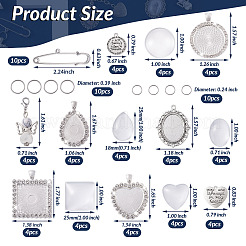 DIY Charm Drop Safety Pin Brooch Making Kit&nbsp;DIY-FW0001-26