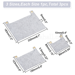 3Pcs 3 Style Felt Bags Organizer Insert&nbsp;PURS-WR0006-87D