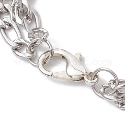Halloween Theme 304 Stainless Steel Figaro Chains Multi-strand Bracelets&nbsp;BJEW-JB12094-03