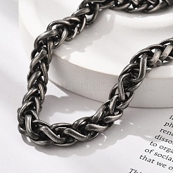 304 Stainless Steel Wheat Chains Bracelets for Women Men&nbsp;BJEW-A031-04D-AS