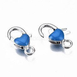Alloy Enamel Lobster Claw Clasps&nbsp;PALLOY-Q441-031C-RS