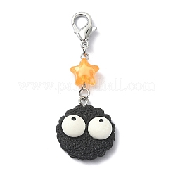 Biscuits with Eyes Opaque Resin Pendant Decorations&nbsp;HJEW-JM01560