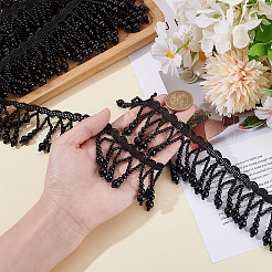 5 Yards Polyamide with Plastic Beaded Trim&nbsp;OCOR-WH0109-087B
