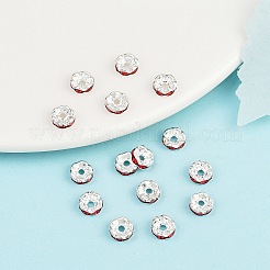 Brass Rhinestone Spacer Beads&nbsp;RB-A014-L6mm-21S