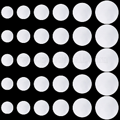 240Pcs 6 Styles Transparent Plastic Film for Badge&nbsp;DIY-CP0013-94