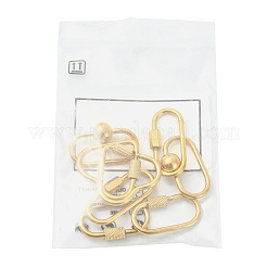 8Pcs 4 Styles 304 Stainless Steel Locking Carabiner&nbsp;STAS-FS0002-39