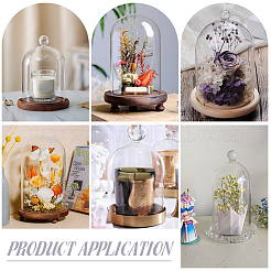 Glass Cloche Dome Covers&nbsp;AJEW-WH0460-033B